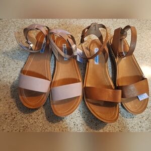 Lot of 2 pairs of size 10 sandals